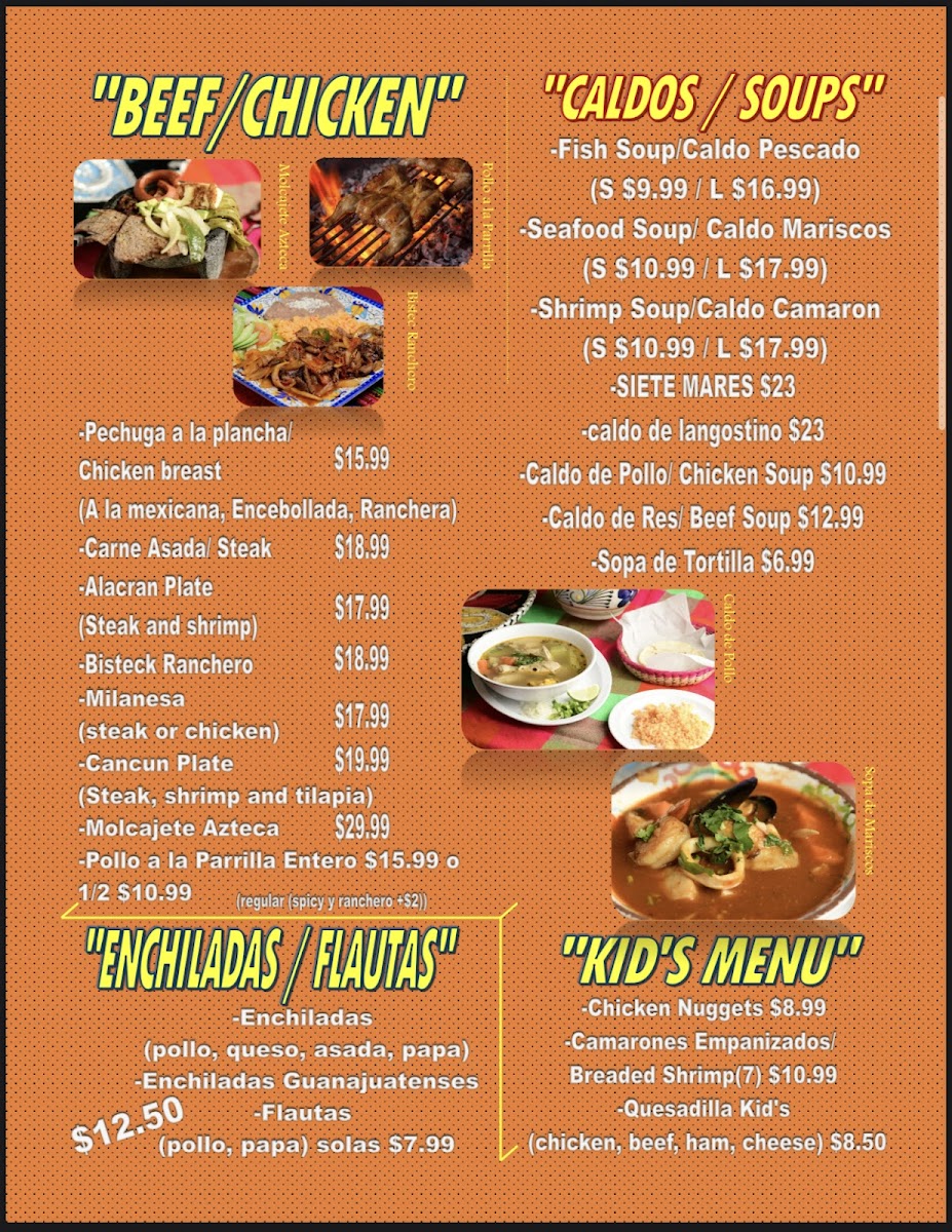 El Alacran Mexican food Menu - Image 1