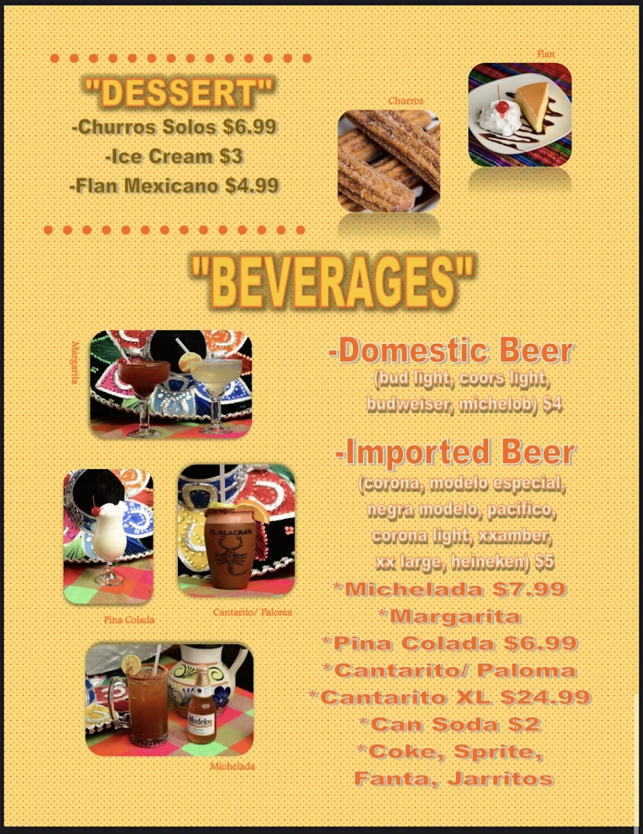 El Alacran Mexican food Menu - Image 3