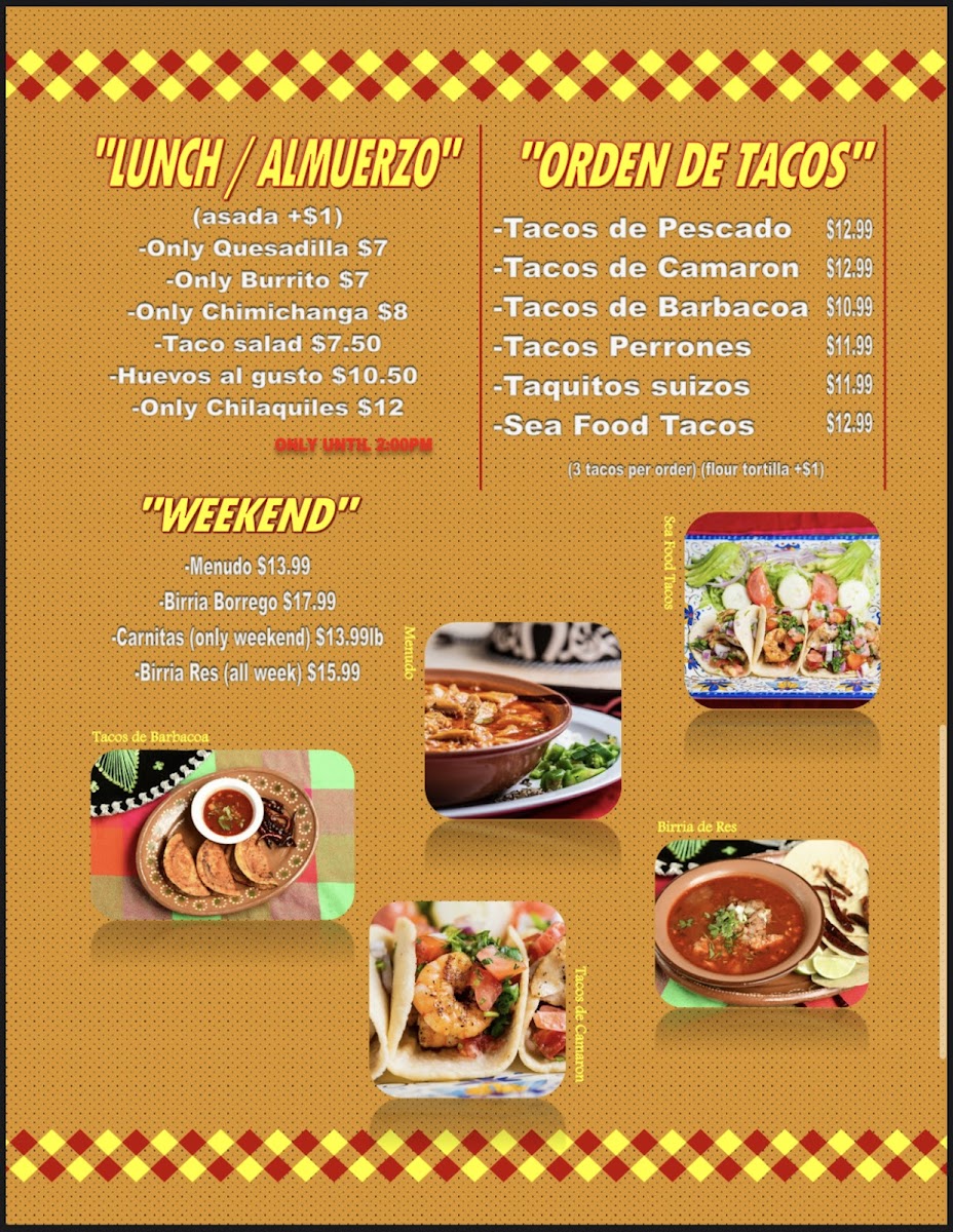 El Alacran Mexican food Menu - Image 4